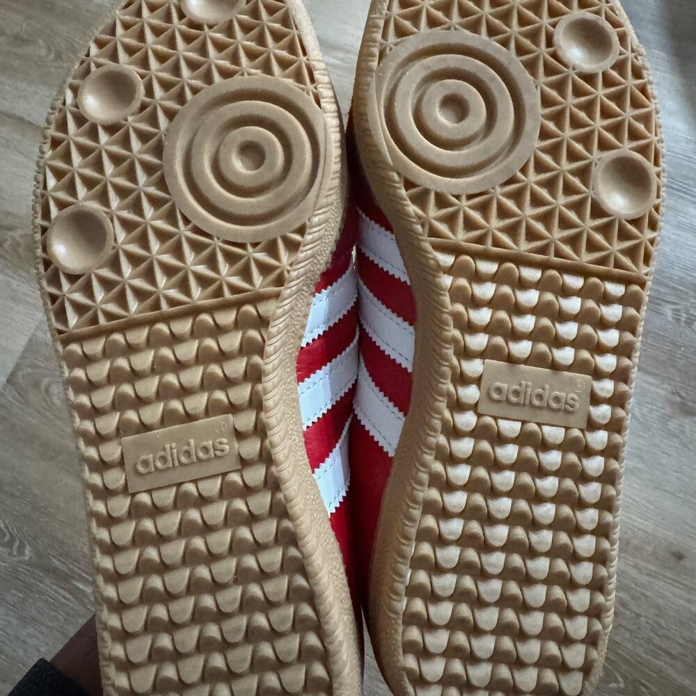 Adidas Samba Jane Red Sold Out Like New Sz 8 - Picture 2 of 8